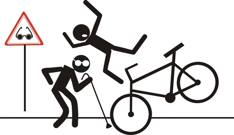 اشخاص ثالث و دوچرخه سوار